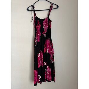 Aloha Fashion Hawaiian Floral‎ Dress Summer Beach Vacation Sundress One Size